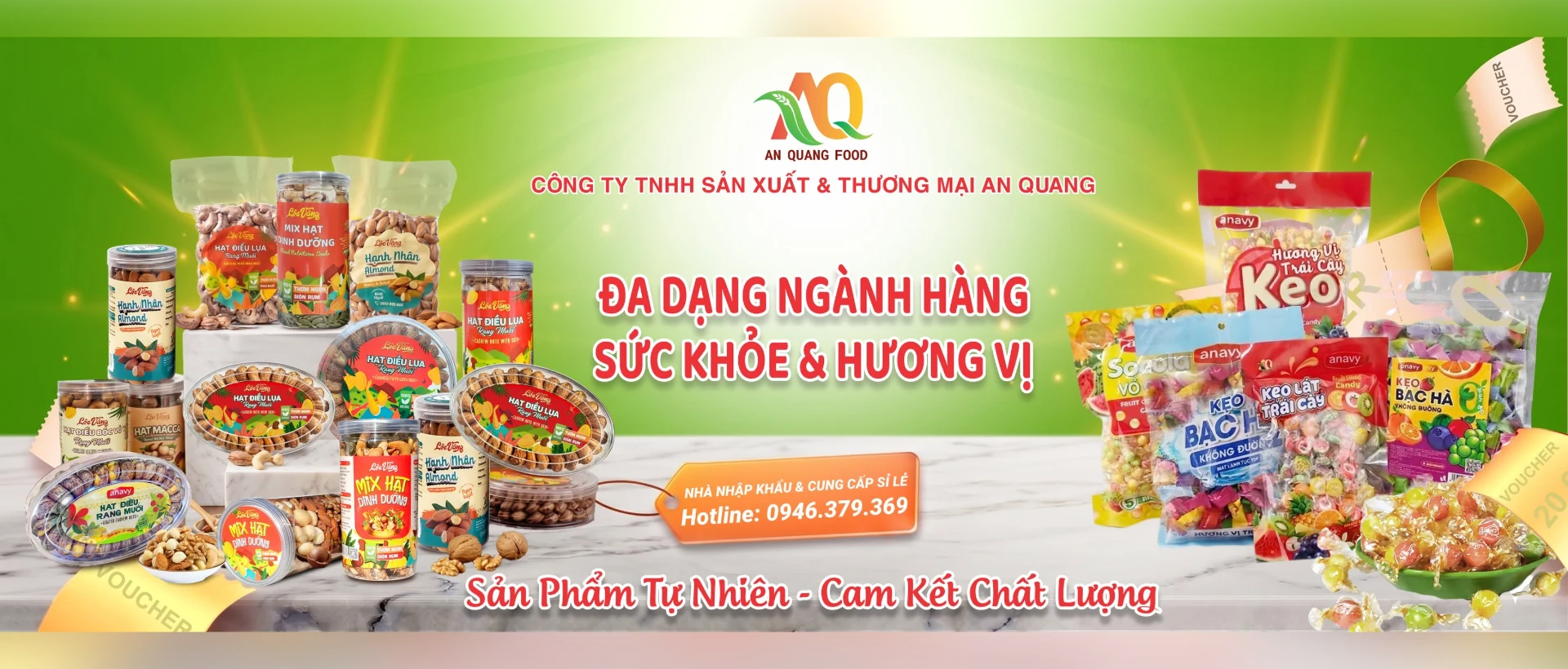 Đa dạng ngành hàng sức khỏe & hương vị